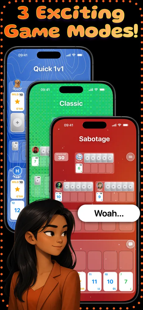 Three game modes: Quick 1v1, Classic and Sabotage.